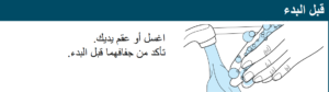 غسل اليدين قبل استخدام فحص حورونا المنزلي