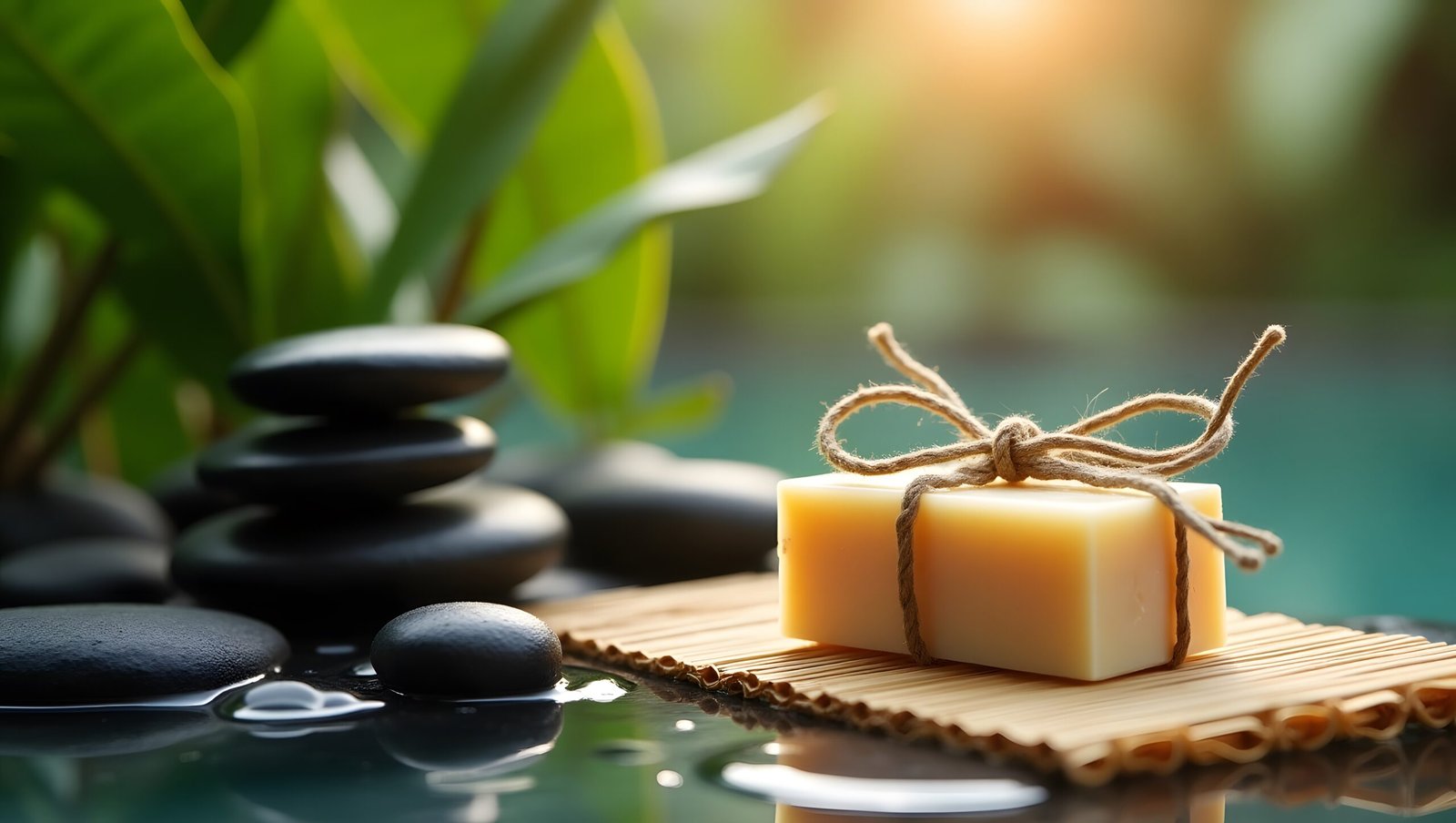 صورة لزيوت طبيعية تُستخدم للعناية بالب الحساسة.