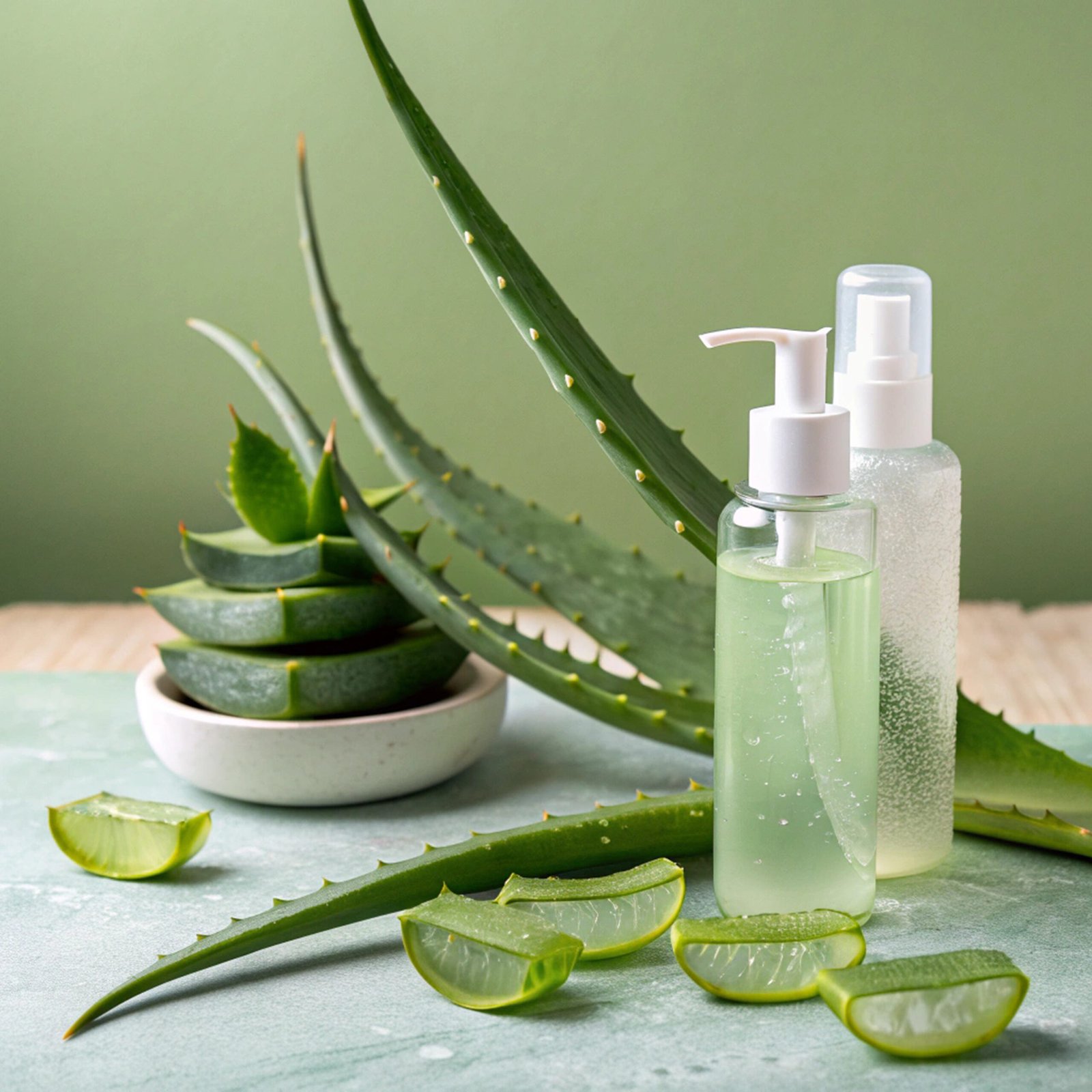 صورة لنبتة الألوفيرا الملطفة والمضادة للالتهابات للبشرةاسة